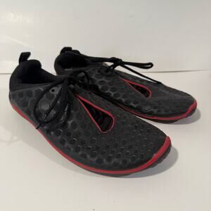 VivoBarefoot Men's Minimal Barefoot Running Shoes Black Red EU 41 Lightweight
